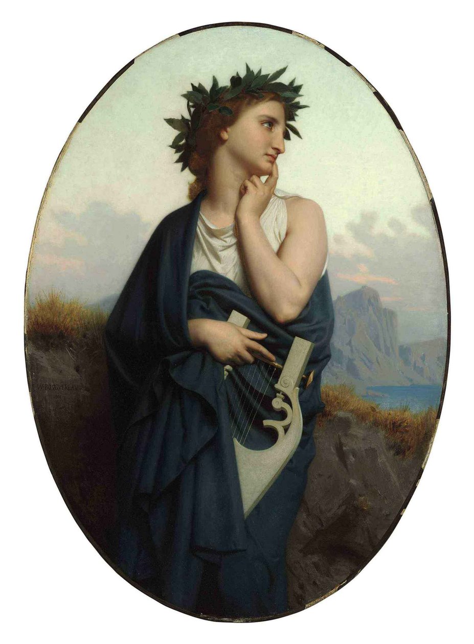 The Muse (Philomèle) - William Adolphe Bouguereau