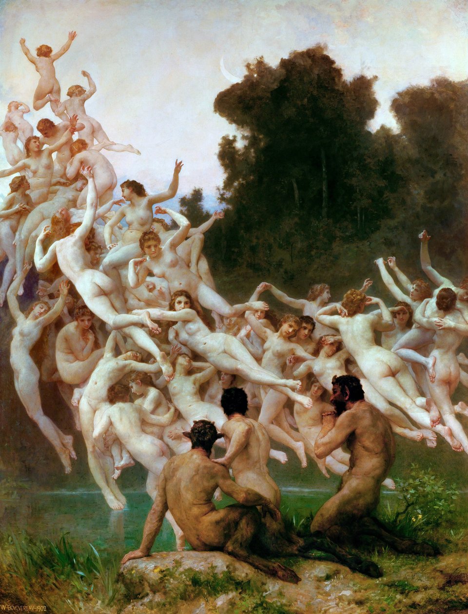 Les Oréades - William Adolphe Bouguereau