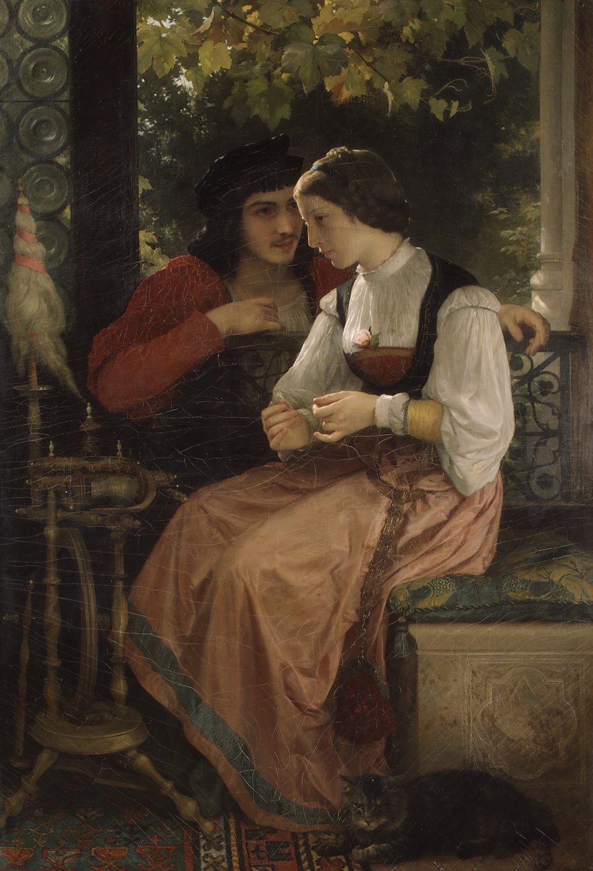 La proposition, 1872 - William Adolphe Bouguereau