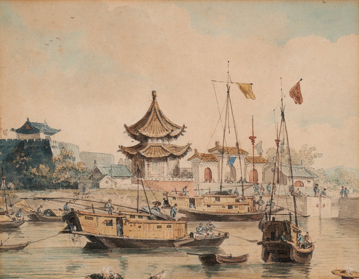Scène chinoise (Temple et Shinsan) - William Alexander