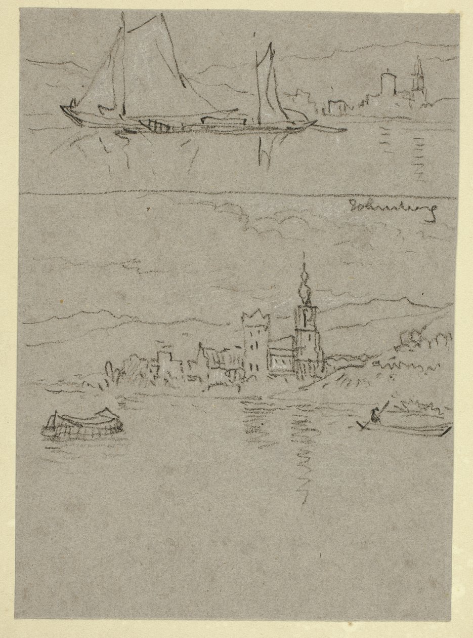 Deux scènes de rivière - William Alfred Delamotte