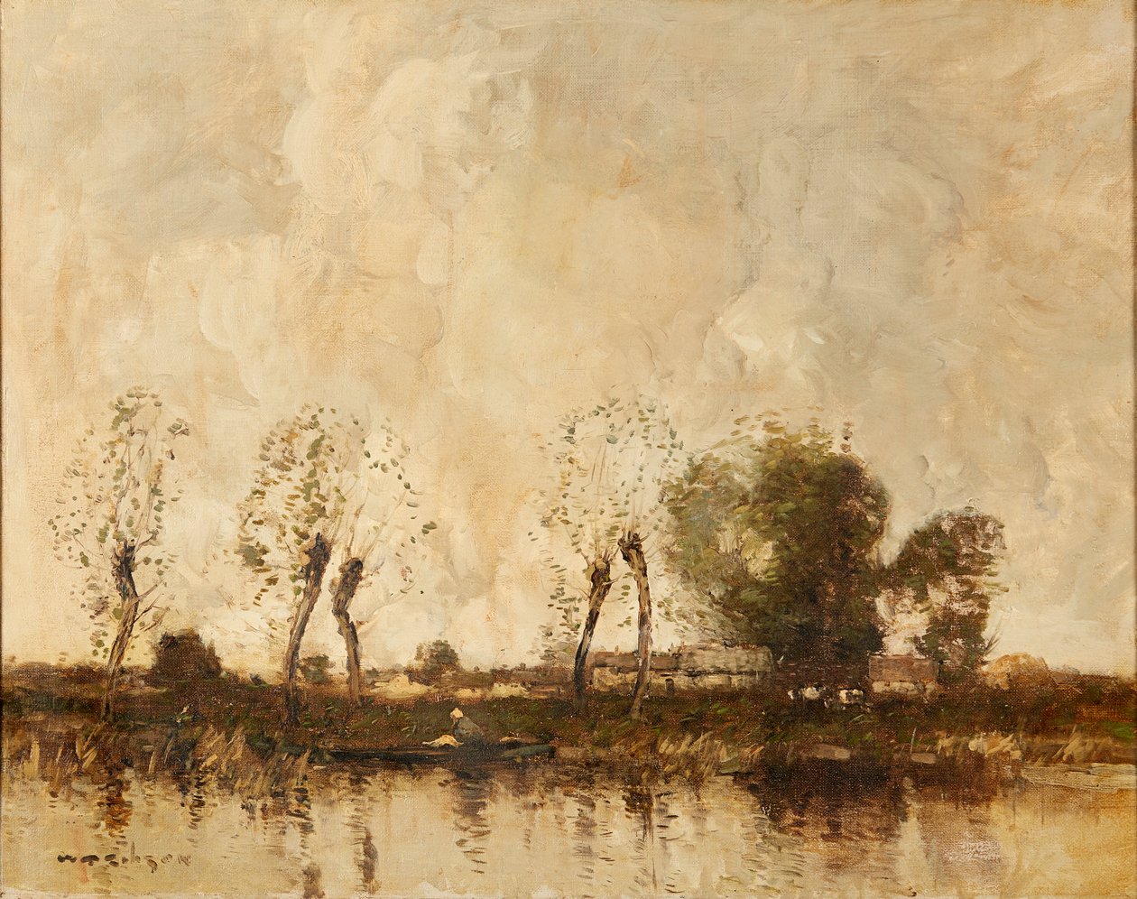 Une voie navigable hollandaise - William Alfred Gibson