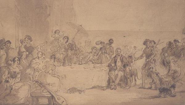 Jour de fête à Abbotsford - William Allan