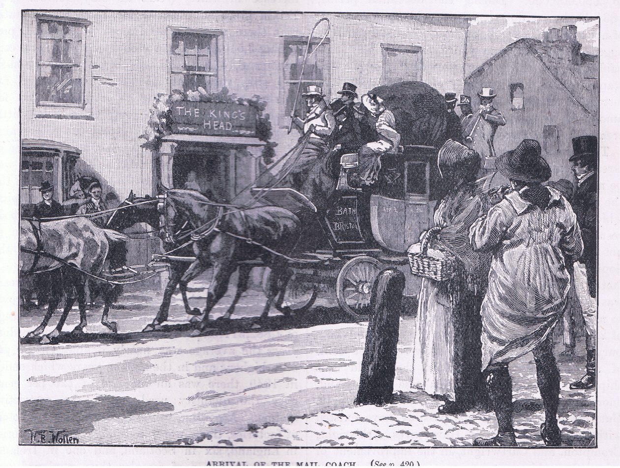 Arrivée de la diligence - William Barnes Wollen