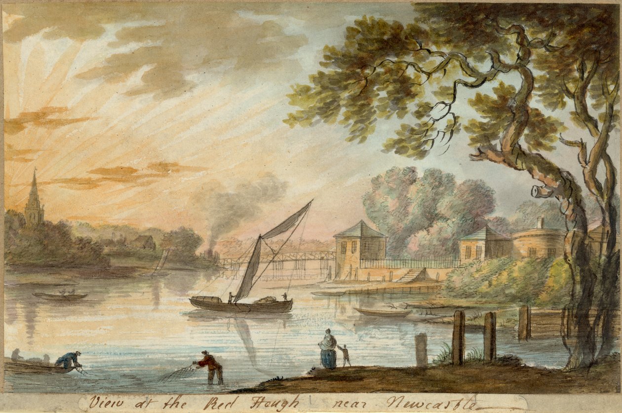 Vue de Red Heugh près de Newcastle - William Beilby