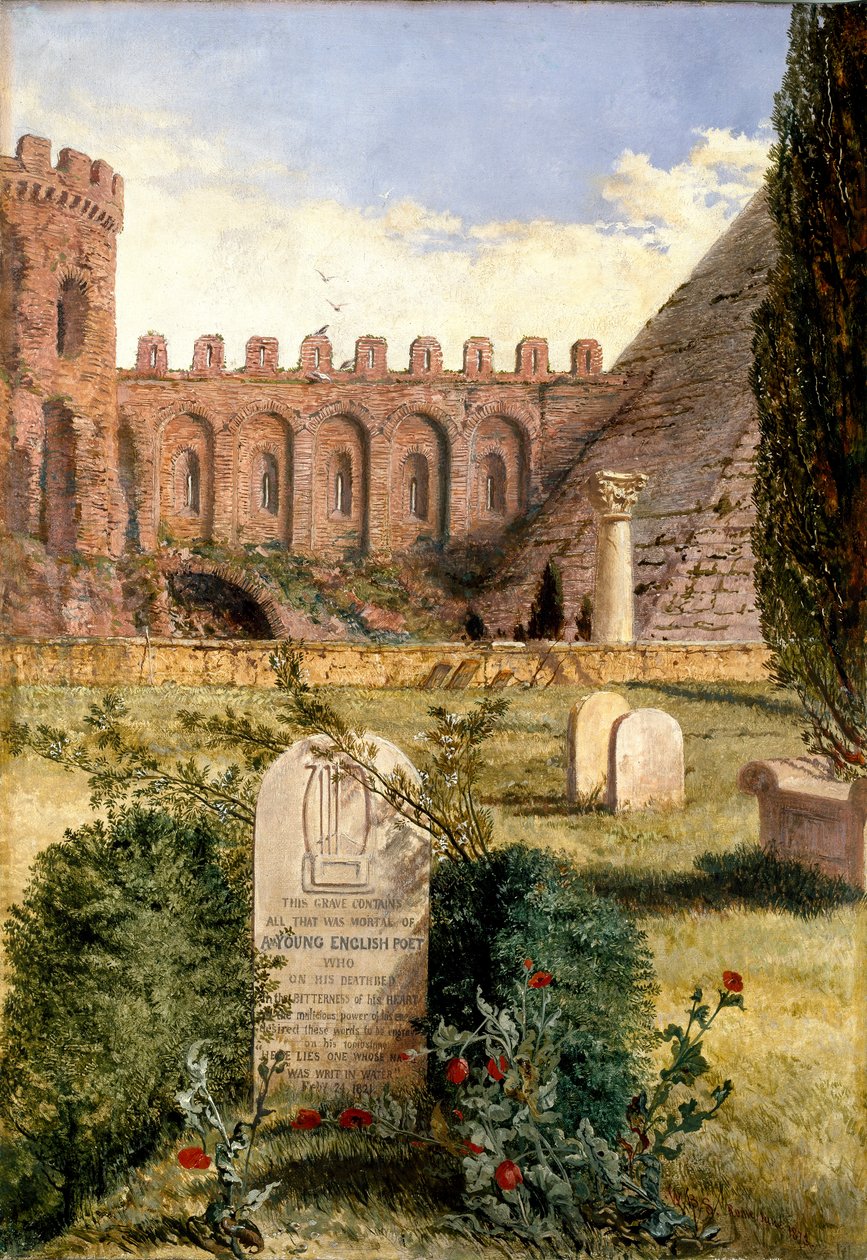 Tombe de Keats, 1873 - William Bell Scott