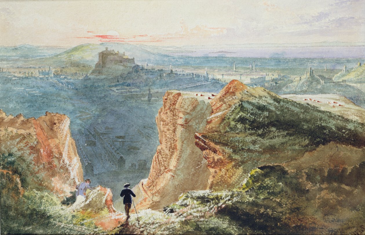 Les falaises de Salisbury, Édimbourg - William Bell Scott