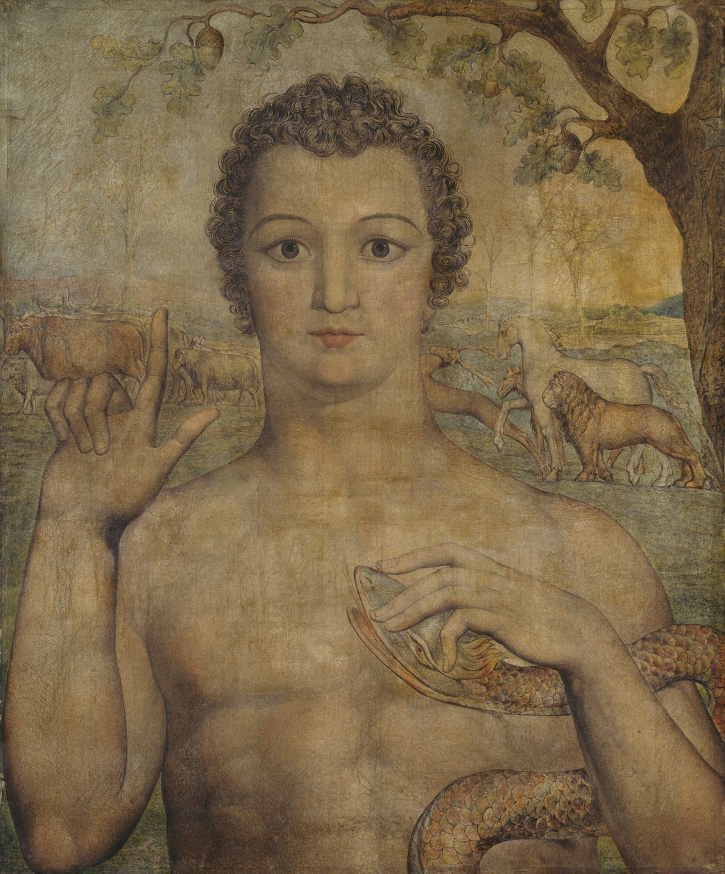 Adam nommant les bêtes - William Blake