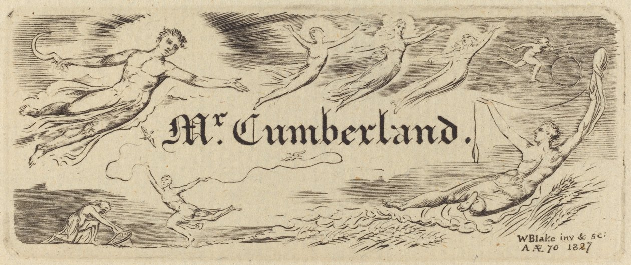 Carte de George Cumberland - William Blake