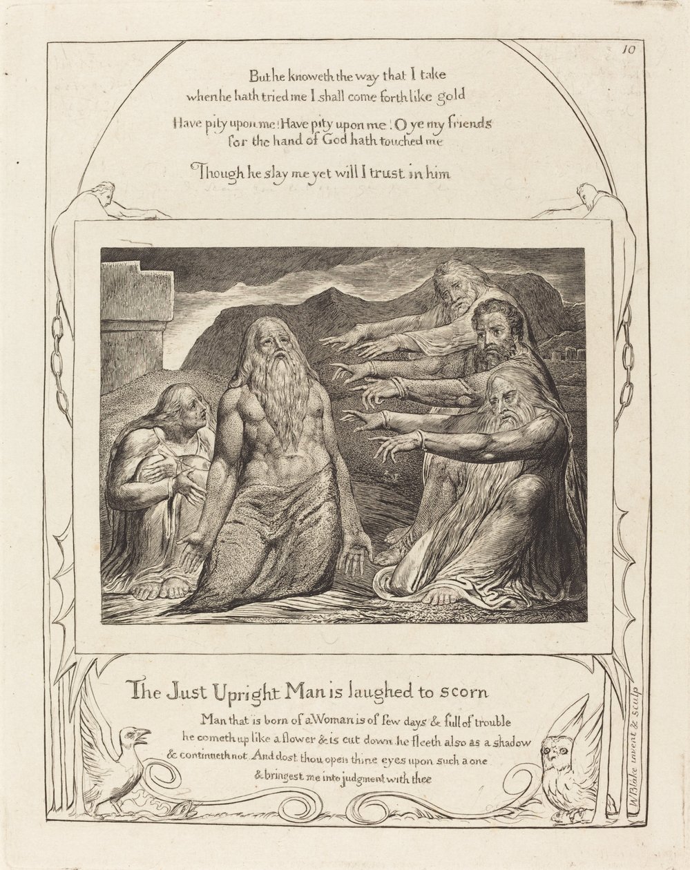 Job réprimandé par ses amis - William Blake