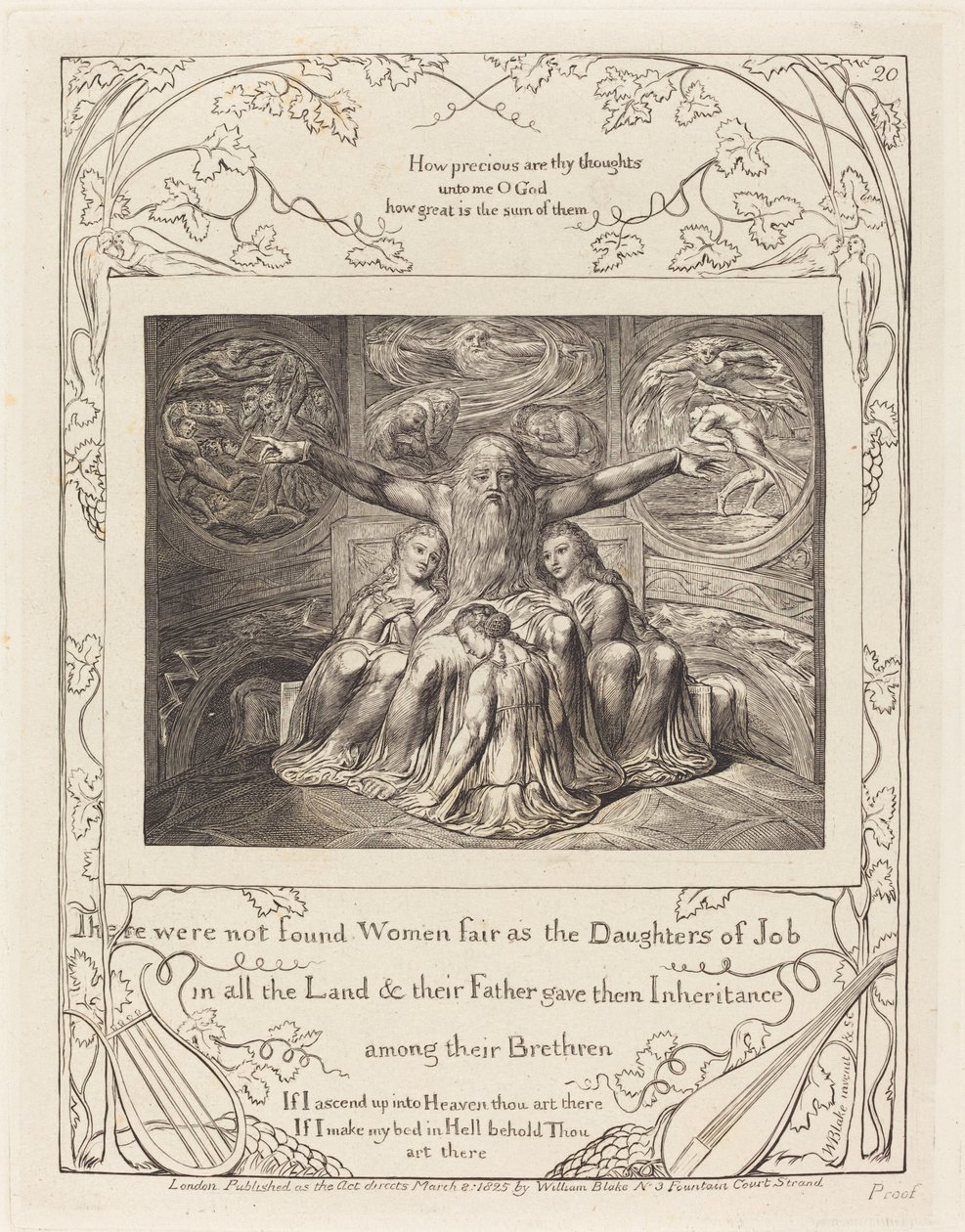 Job et ses Filles - William Blake