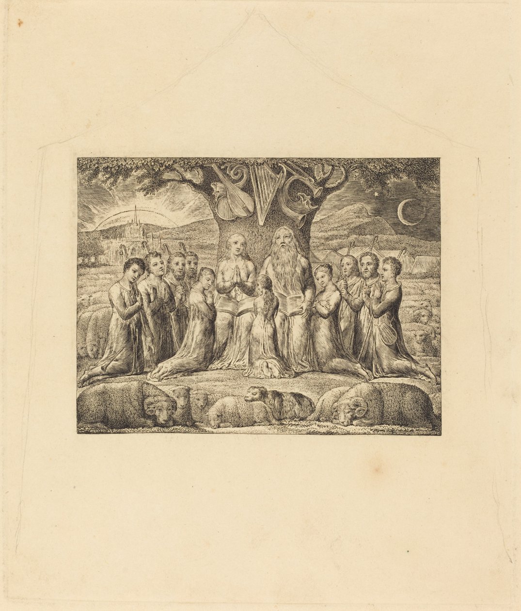 Job et sa famille - William Blake