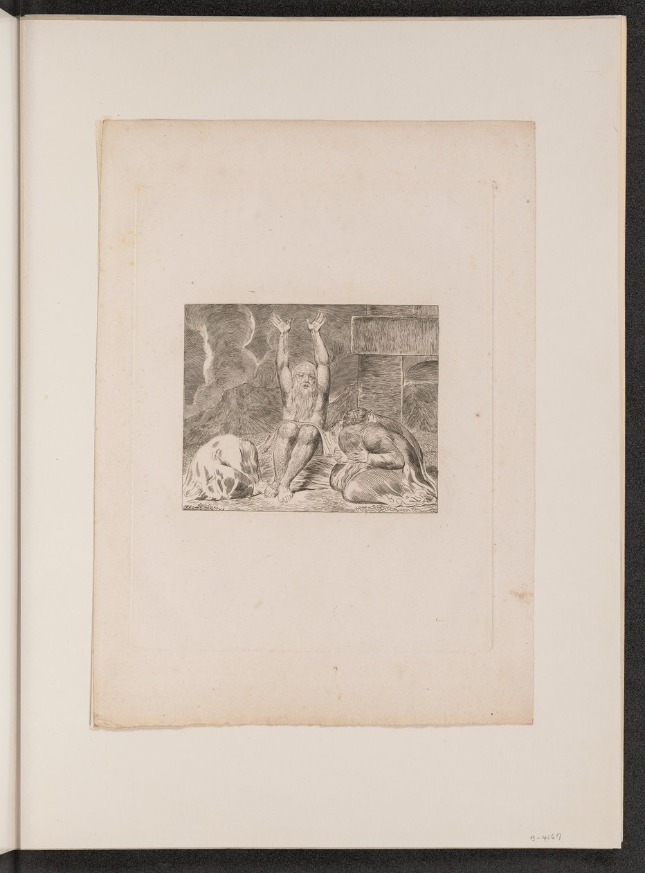 Le désespoir de Job, 1825 - William Blake