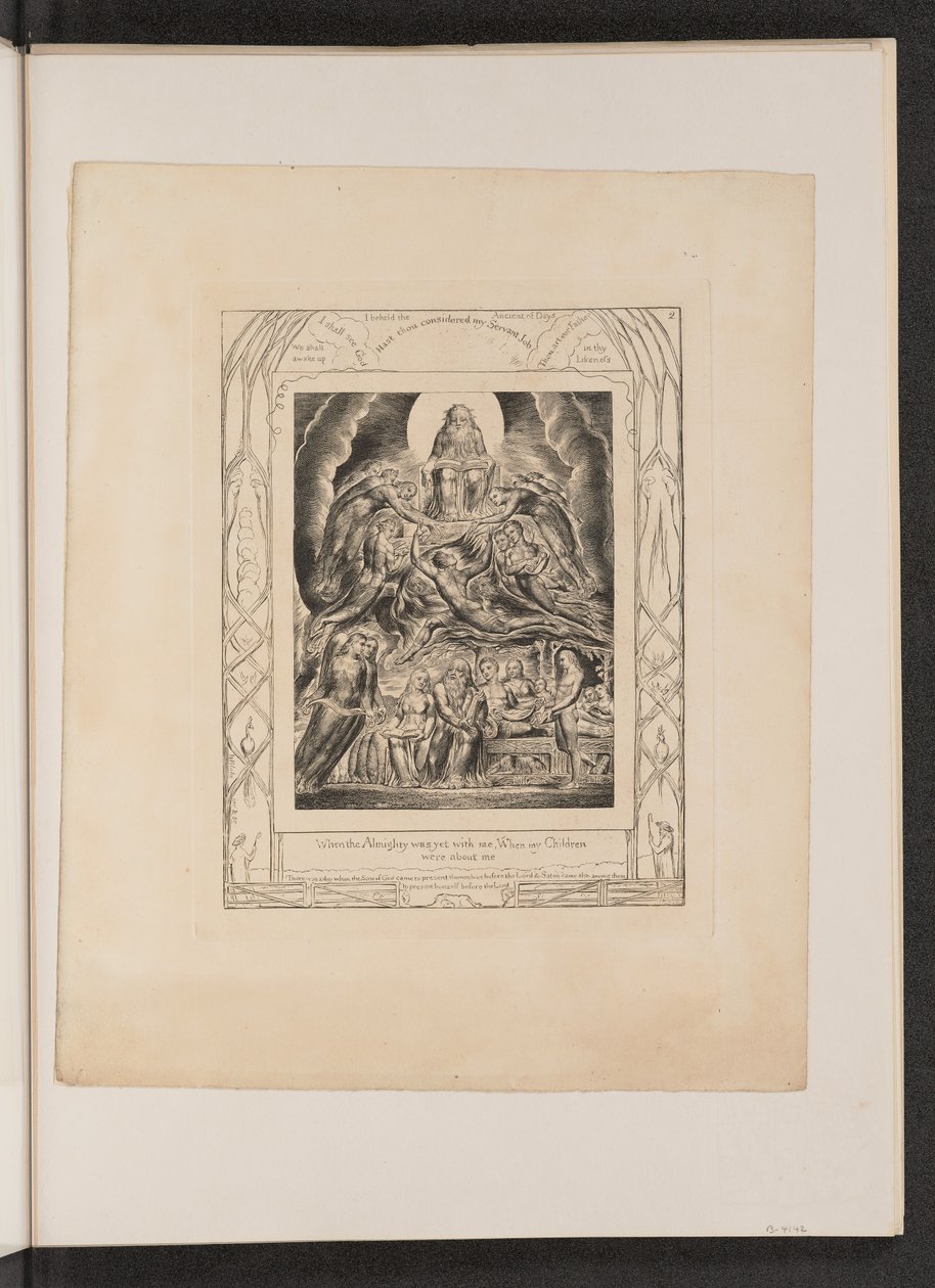 Satan devant le trône de Dieu - William Blake