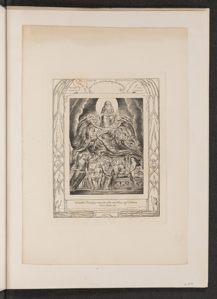 Satan devant le trône de Dieu - William Blake