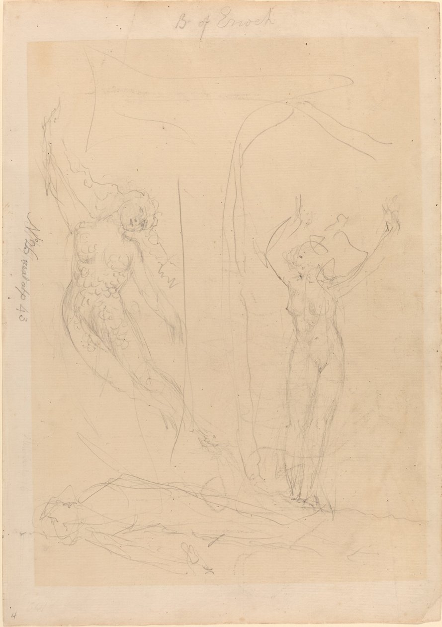 La fille des hommes devient une sirène - William Blake