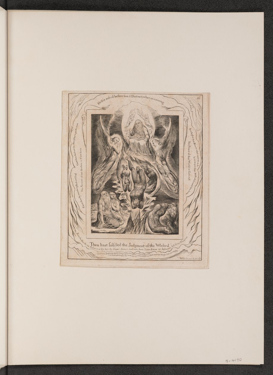 La chute de Satan, 1825 - William Blake