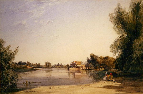 Un moulin sur la Seine - William Callow