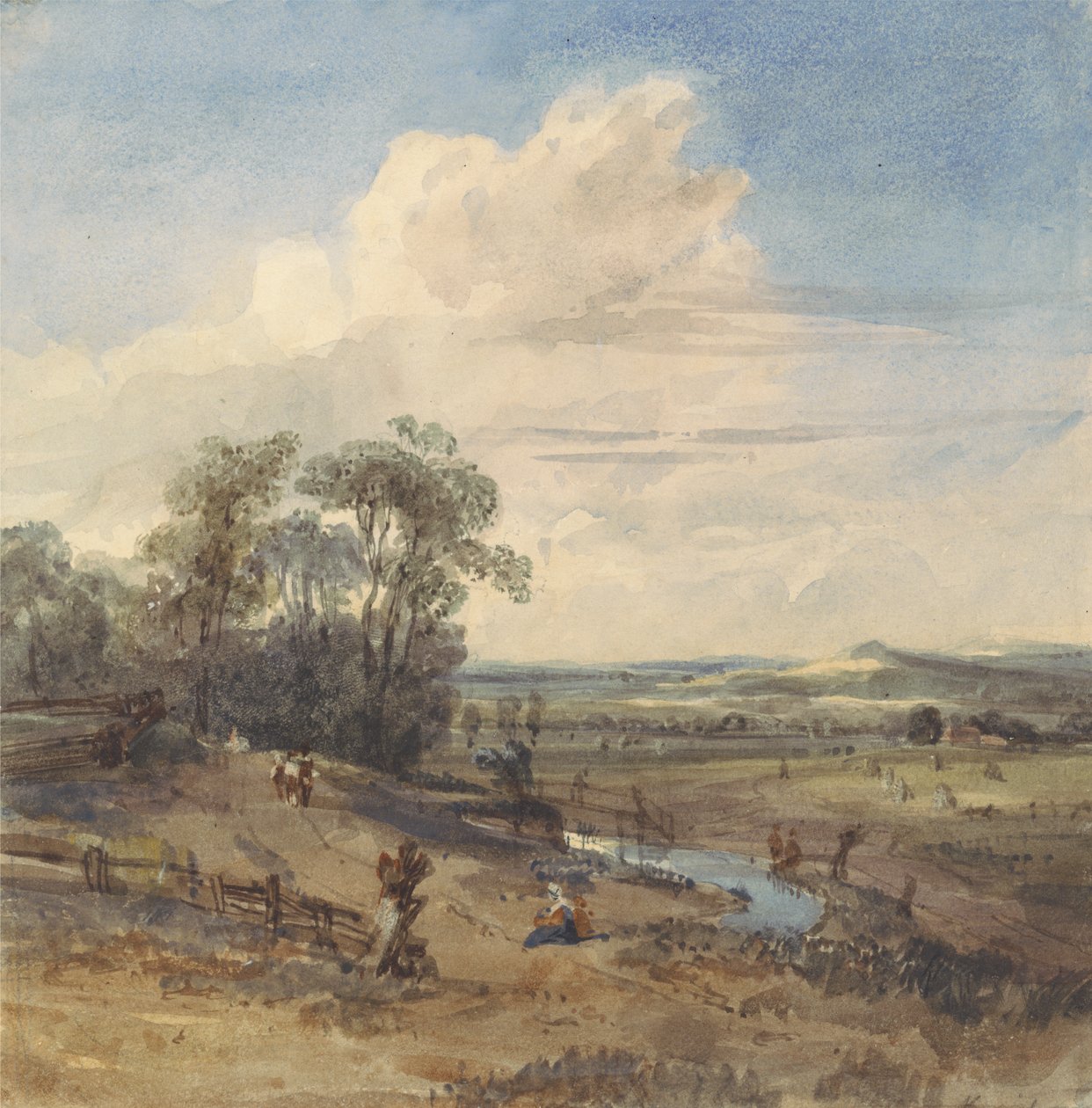 Paysage après Wynants (au Louvre) - William Callow