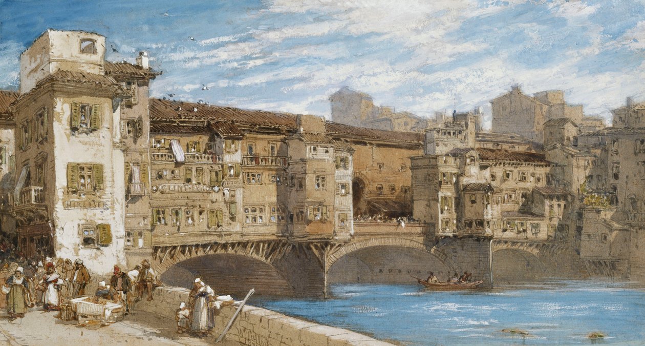Le Ponte Vecchio, Florence - William Callow