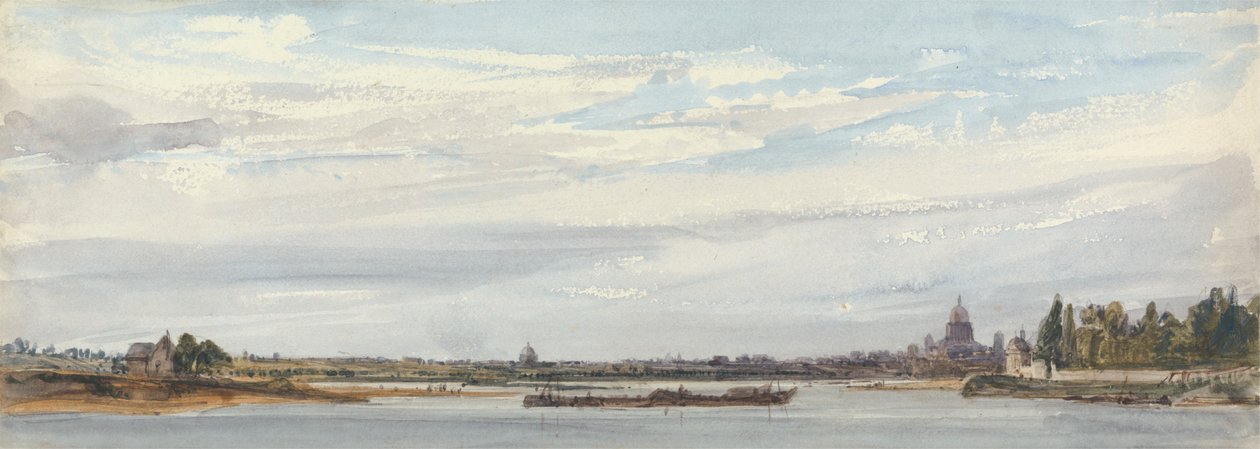 Vue de Paris depuis Charenton - William Callow