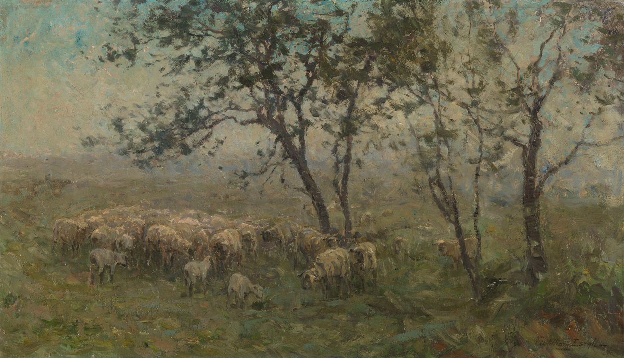 Un troupeau de moutons - William Charles Estall