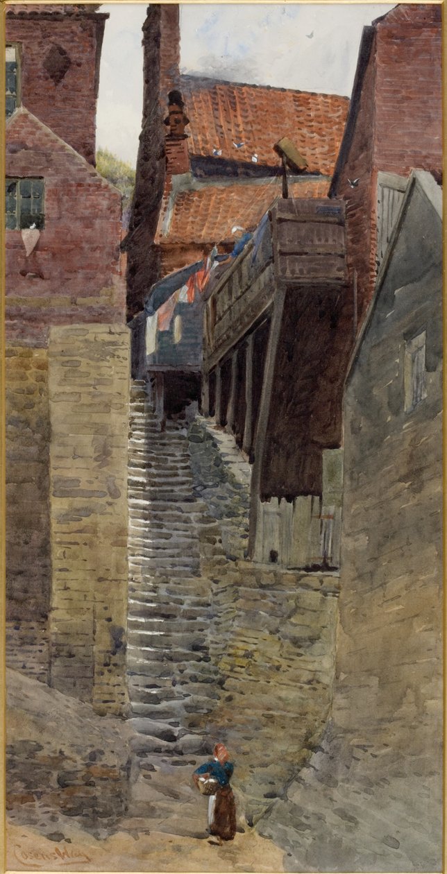 Escaliers, vieux Whitby - William Cosens Way