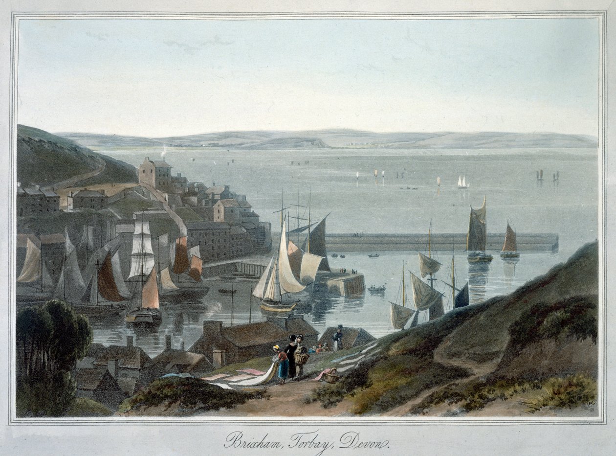 Brixham, Torbay, Devon, 1825 - William Daniell