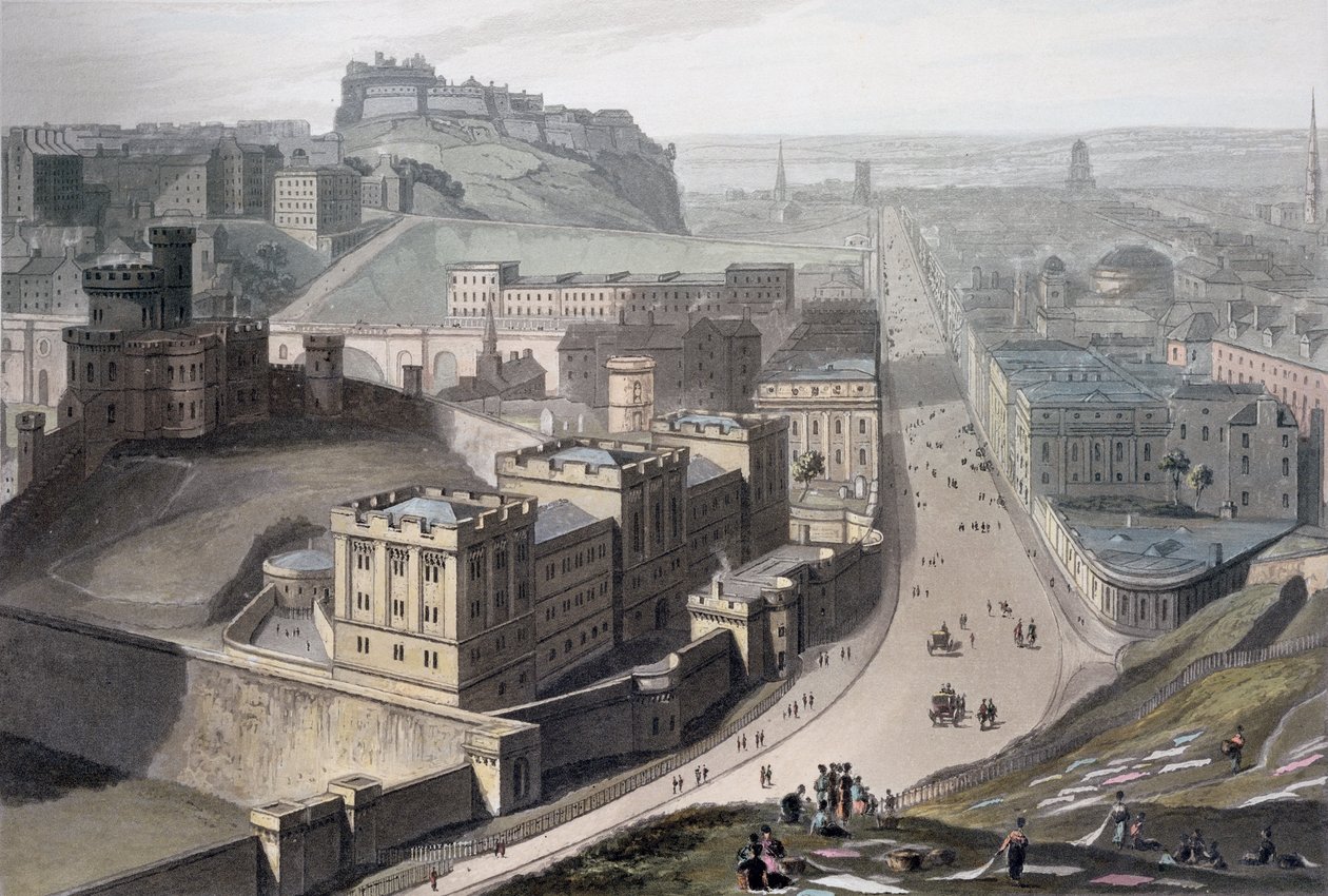 Édimbourg, depuis Calton Hill - William Daniell