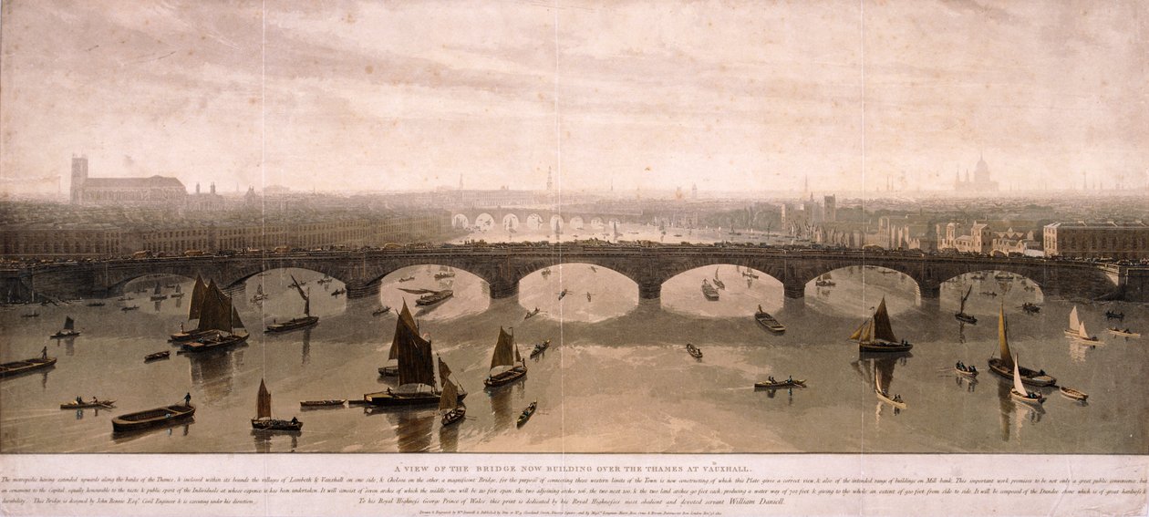 Vue de Londres depuis le sud, 1810 - William Daniell