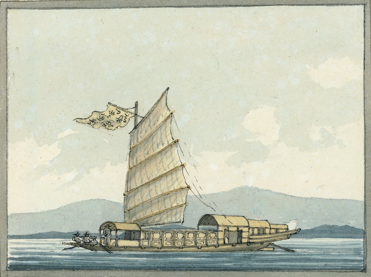 Bateau de passage chinois - William Ffarington