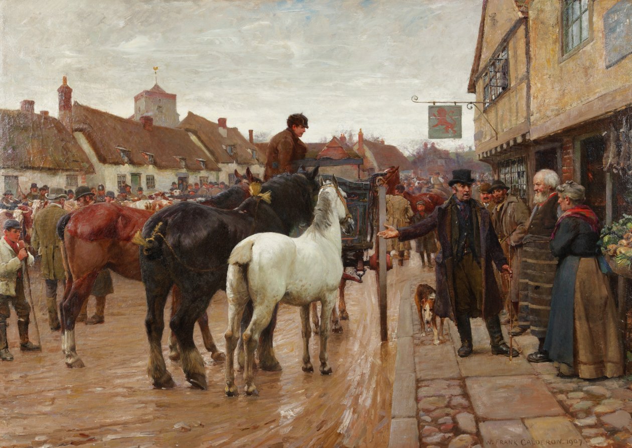 Jour de marché - William Frank Calderon