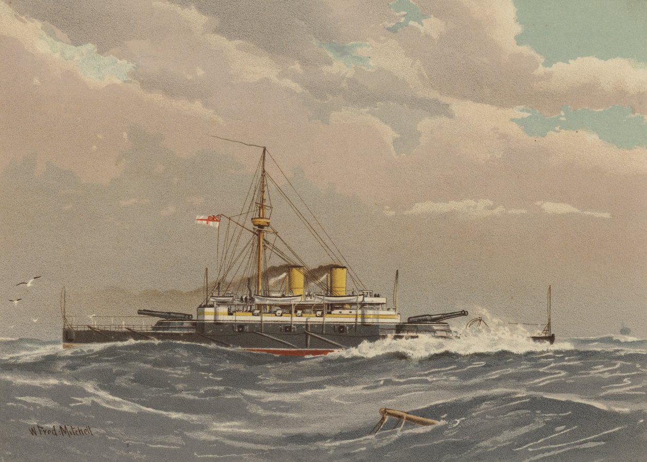 HMS Rodney, cuirassé de 1ère classe - William Frederick Mitchell