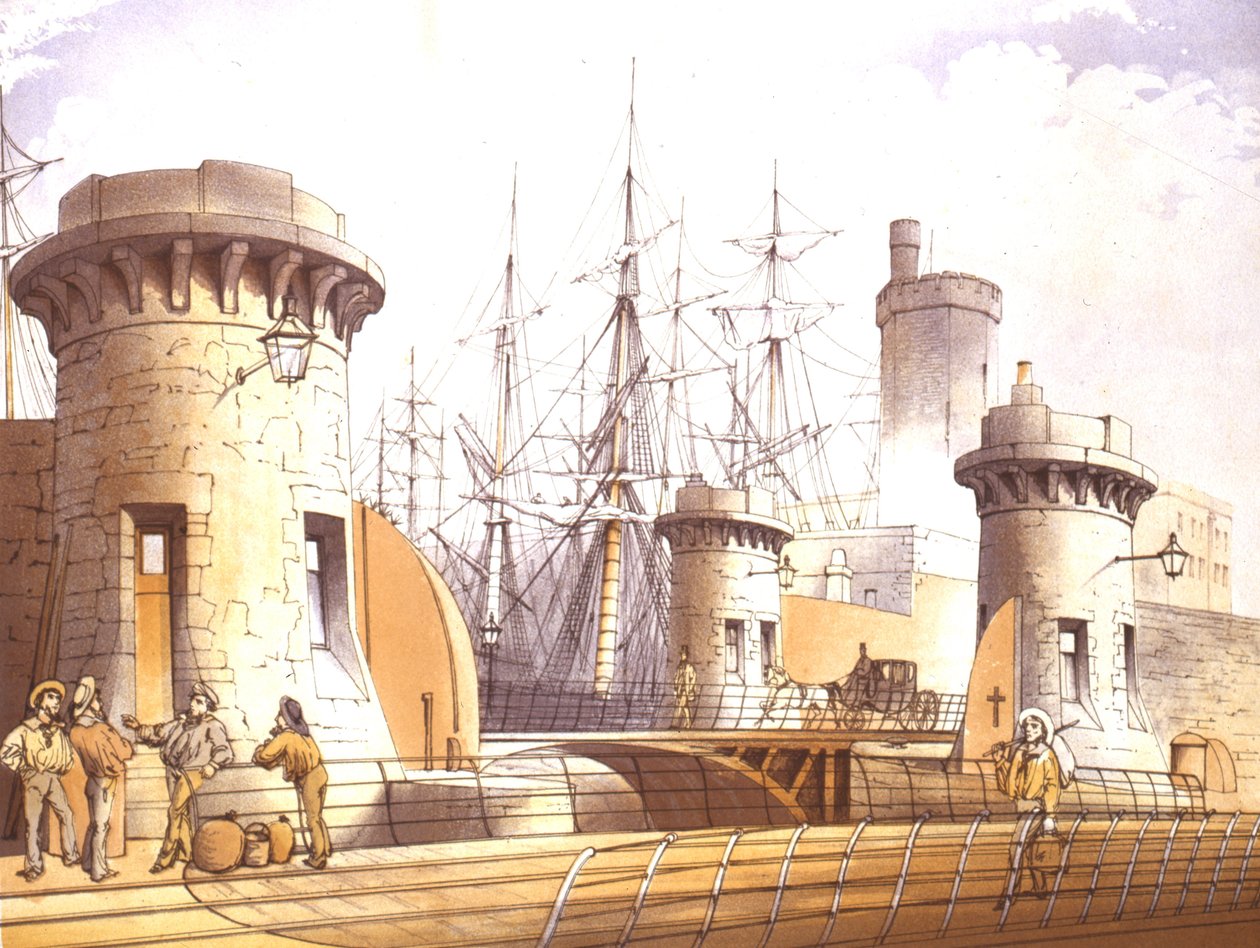 Portes du quai Stanley, 1864 - William Gavin Herdman
