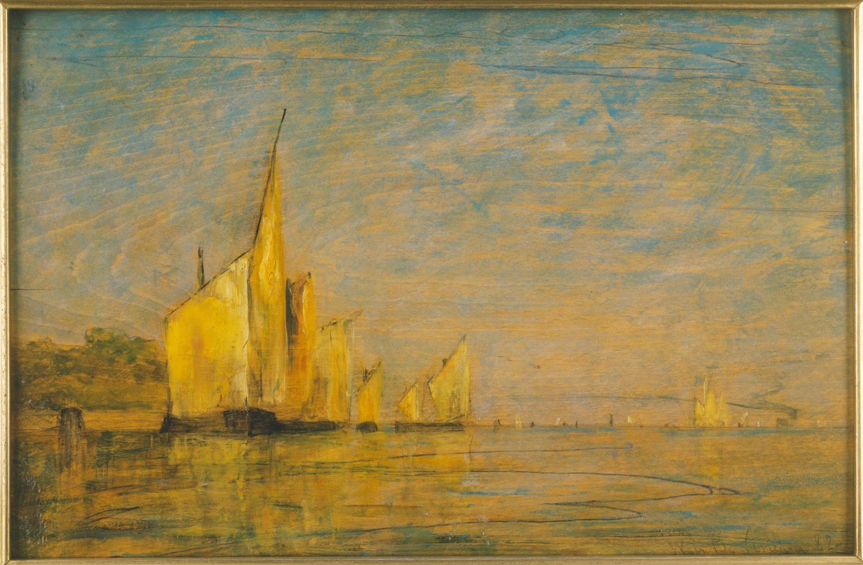 Un groupe de bateaux, Venise - William Gedney Bunce