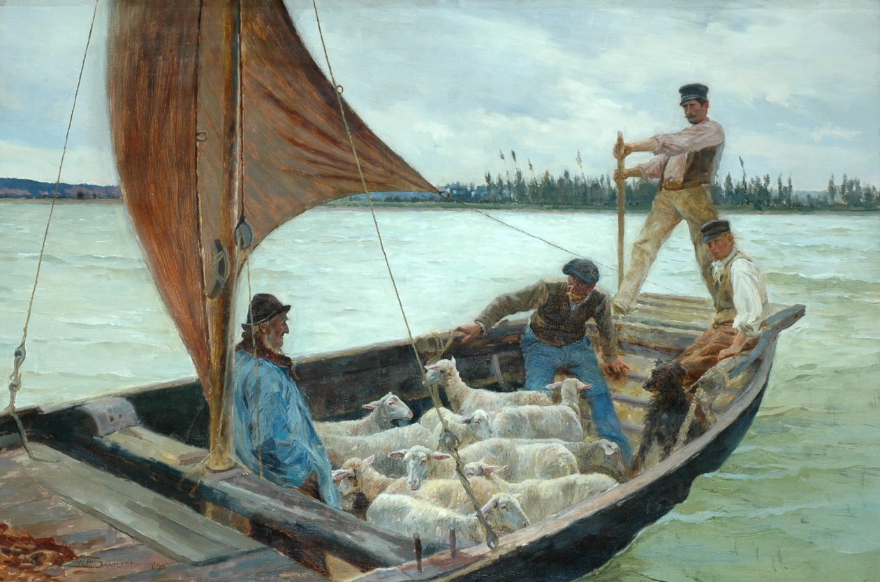 Une traversée venteuse, 1893 - William H. Bartlett