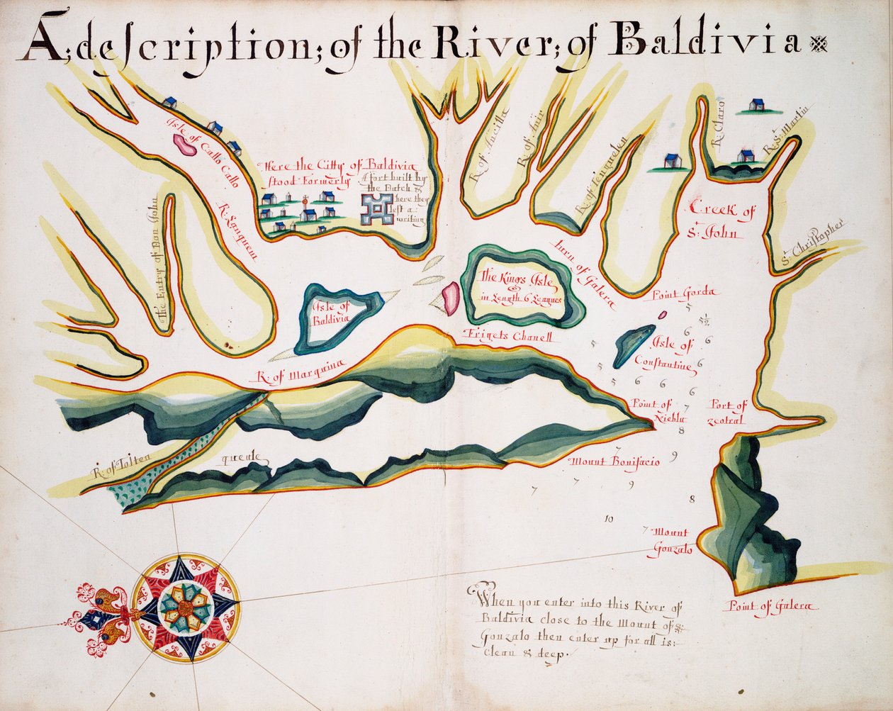 Description de la rivière de Baldivia - William Hack