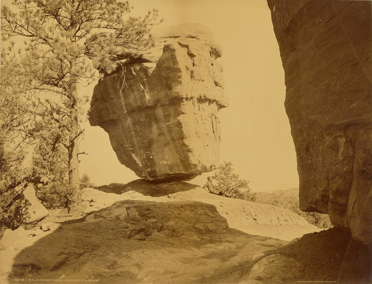 Rocher équilibré, Jardin des Dieux - William Henry Jackson