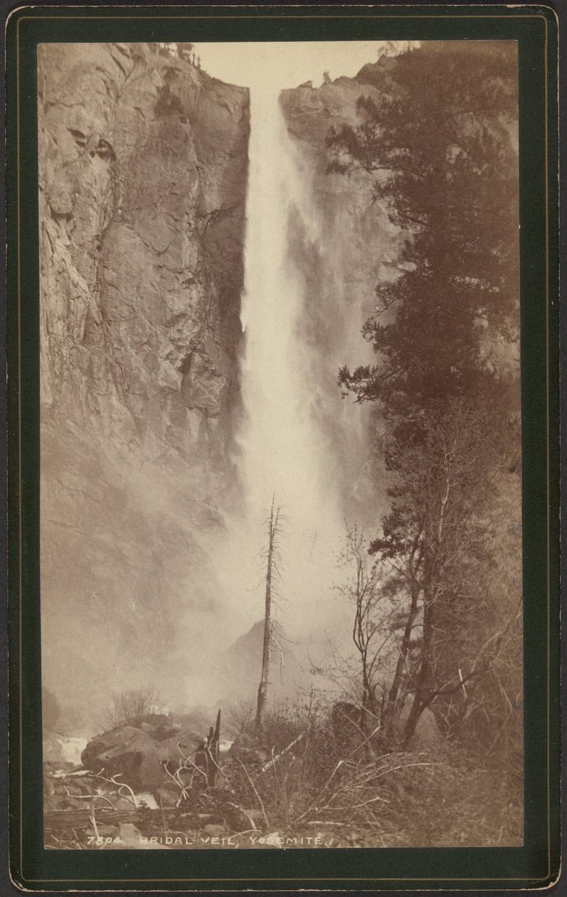 Bridal Veil, Yosemite - William Henry Jackson