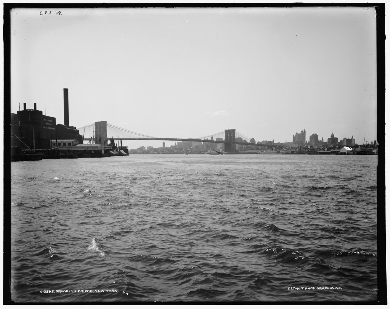 Pont de Brooklyn, New York, vers 1900 - William Henry Jackson