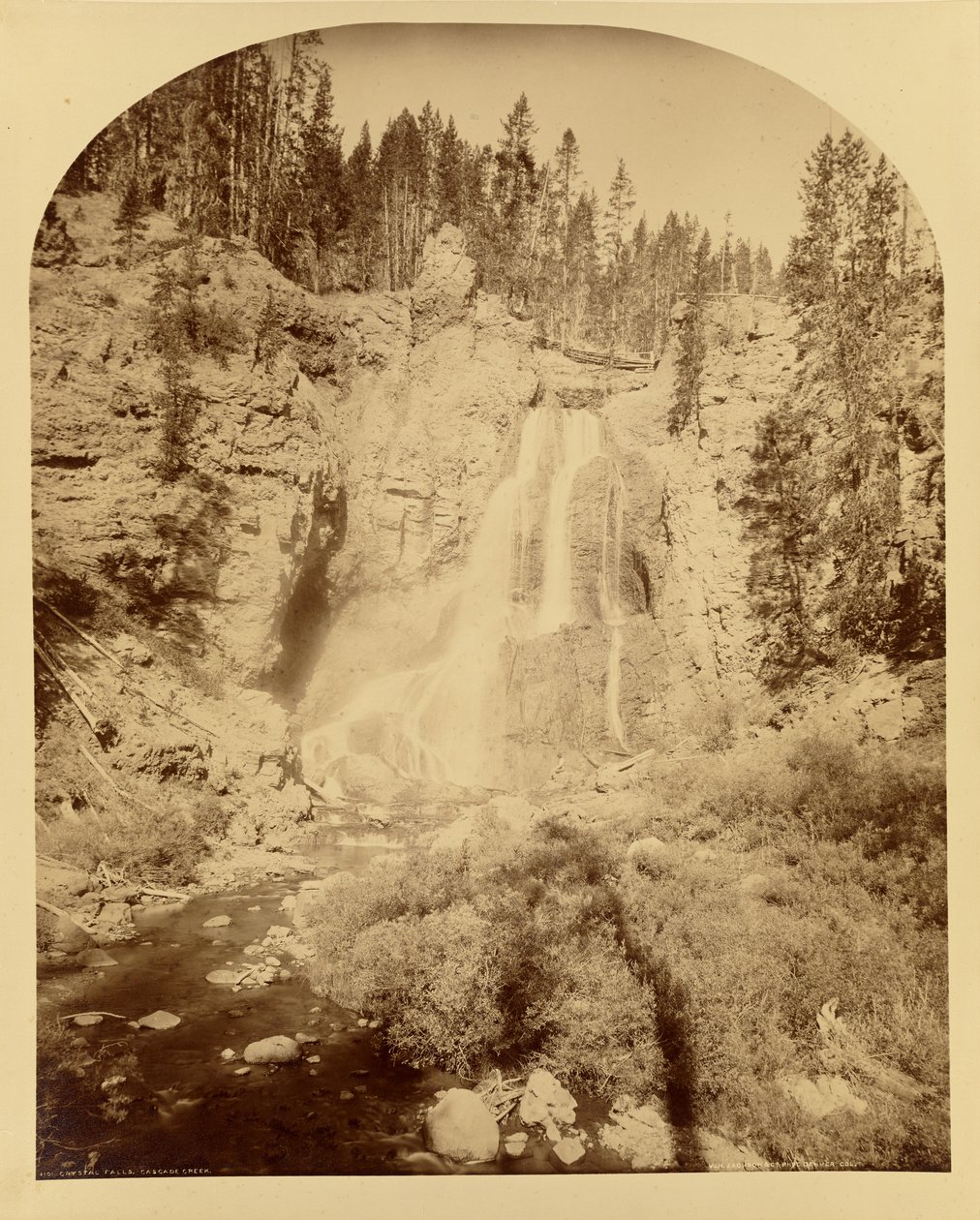 Crystal Falls, Cascade Creek - William Henry Jackson