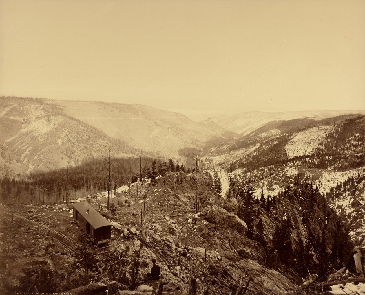 Vallée de Los Pinos, en regardant vers l