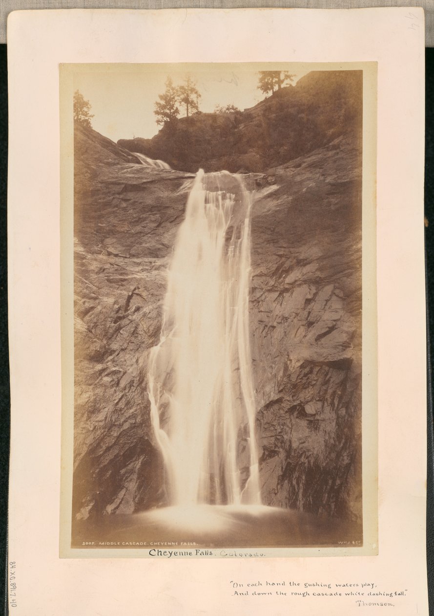 Moyenne Cascade. Chutes de Cheyenne - William Henry Jackson