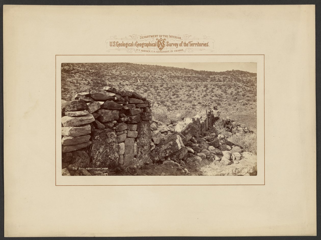 Ruines à Montezuma Cañon - William Henry Jackson