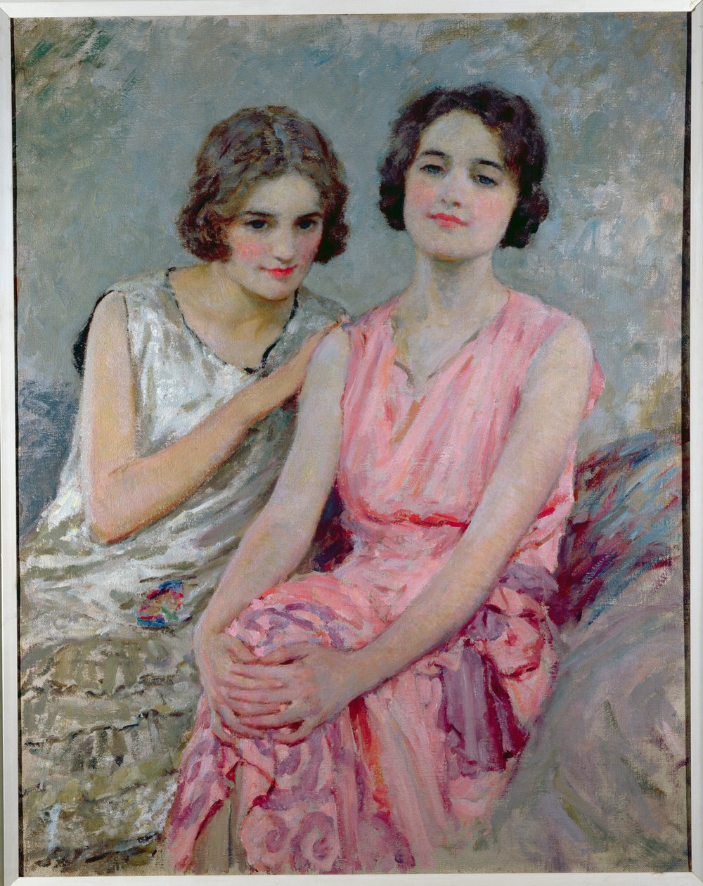 Deux jeunes femmes assises - William Henry Margetson