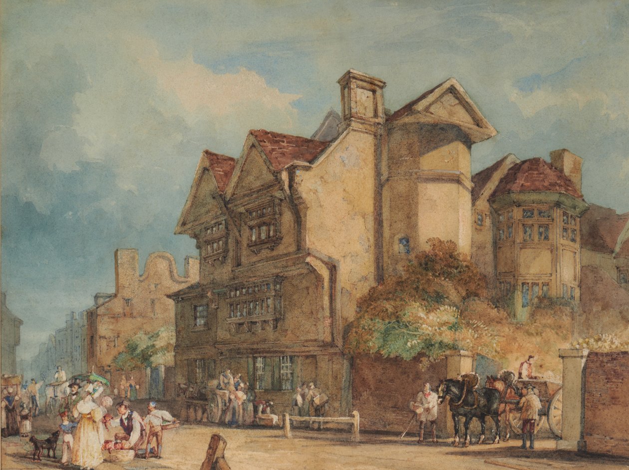 Vieilles maisons, High Street, Rochester - William Henry Pyne