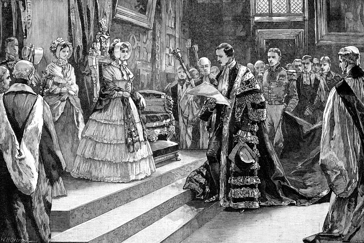 Présentation à la reine, vers 1850, 1900 - William Heysham Overend
