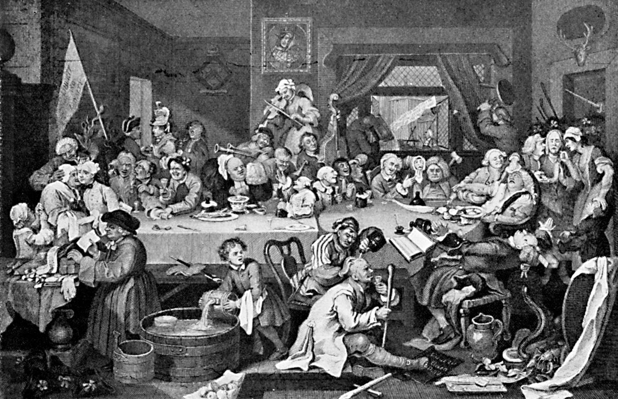 Un divertissement électoral, 1755 - William Hogarth