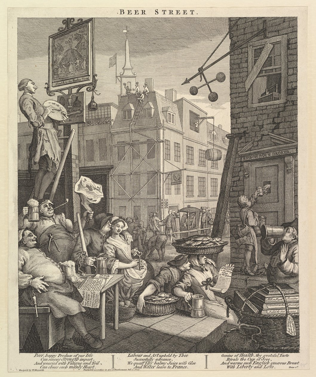 Rue de la Bière, 4 février 1751 - William Hogarth