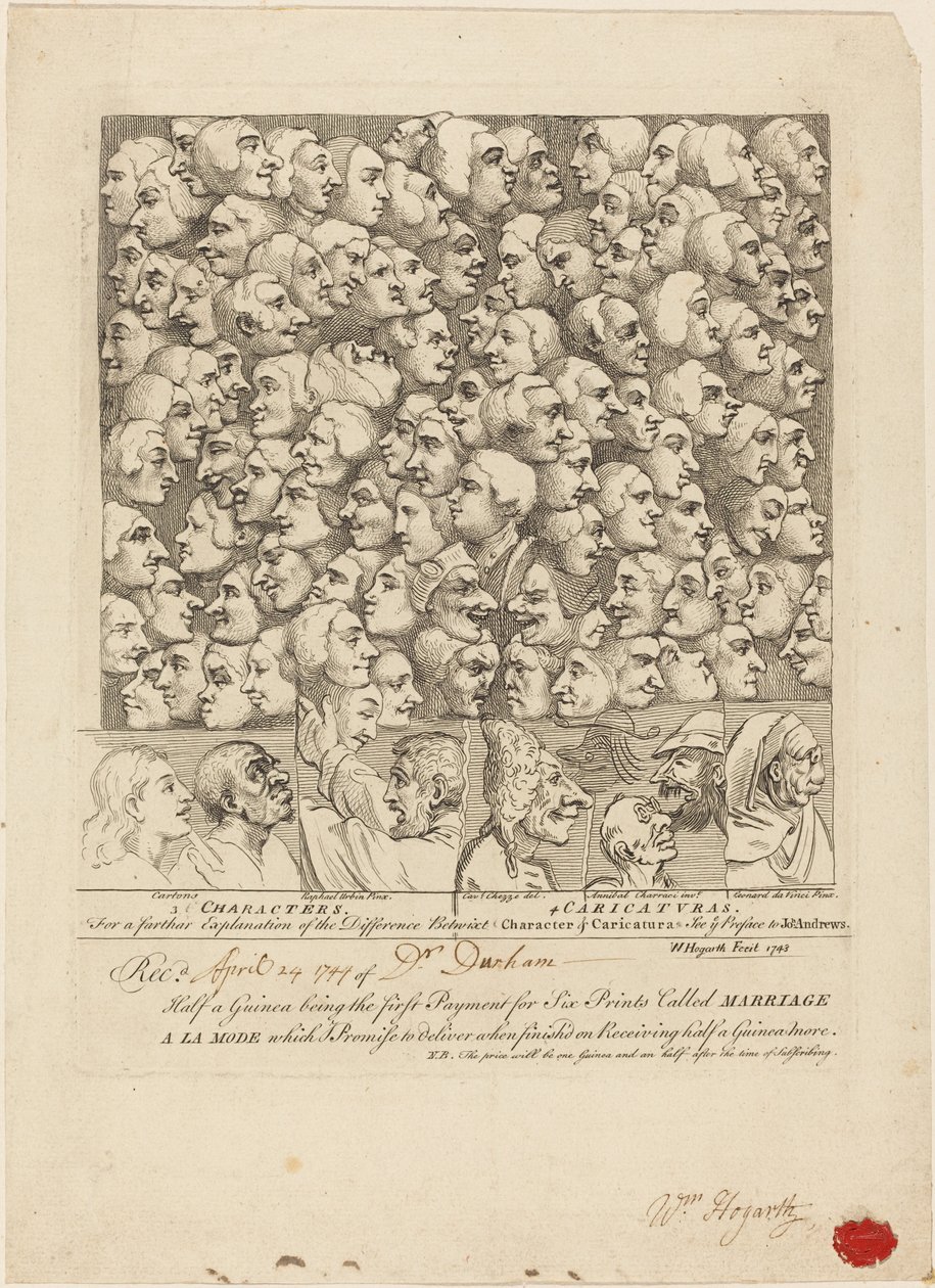 Personnages et caricatures - William Hogarth
